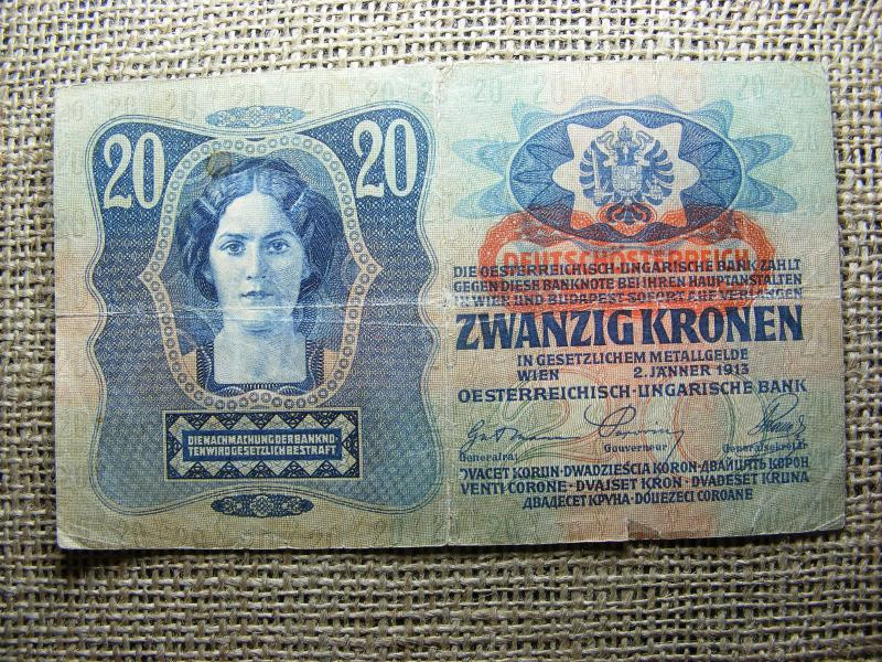 20 korona bankjegy, 1913, DÖ. I. kiadás