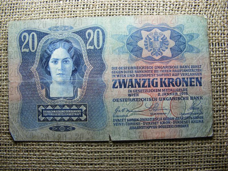 20 koronás bankjegy, 1913