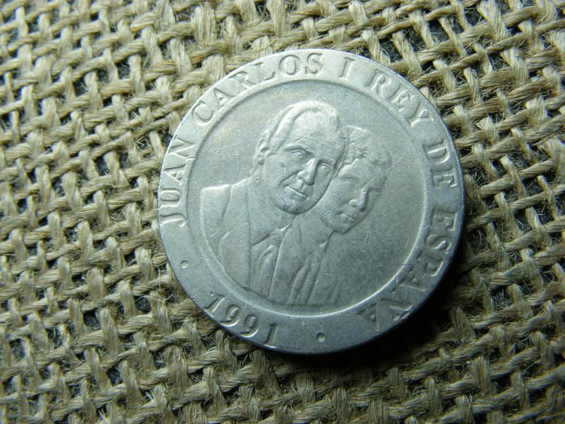 Spanyolország 200 ptas érme, 1991