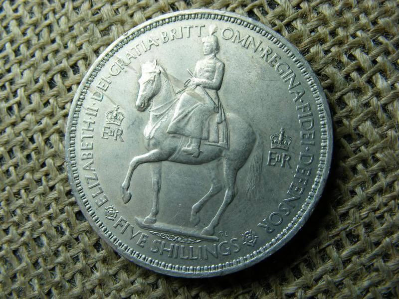 5 shilling, 1952, Nagy-Britannia