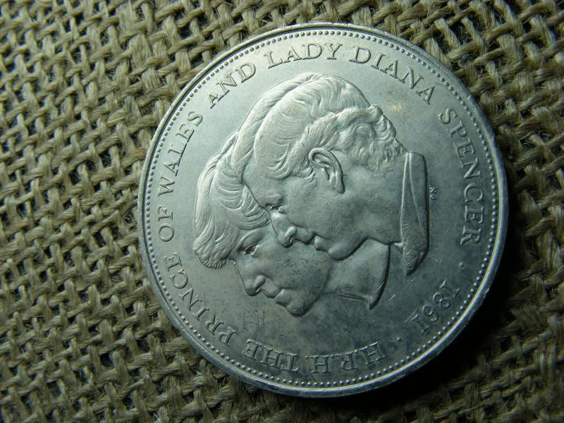 25 pence érme, 1981, Diana hercegné