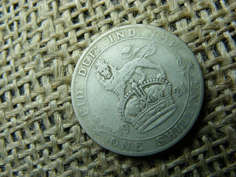 Ezüst 1 shilling érme, 1921
