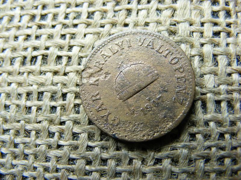 2 Fillér, 1907, Korona-pénzveret