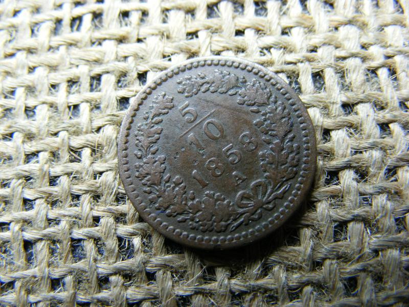 5/10 krajcár 1858 A, Ferenc József kori érme