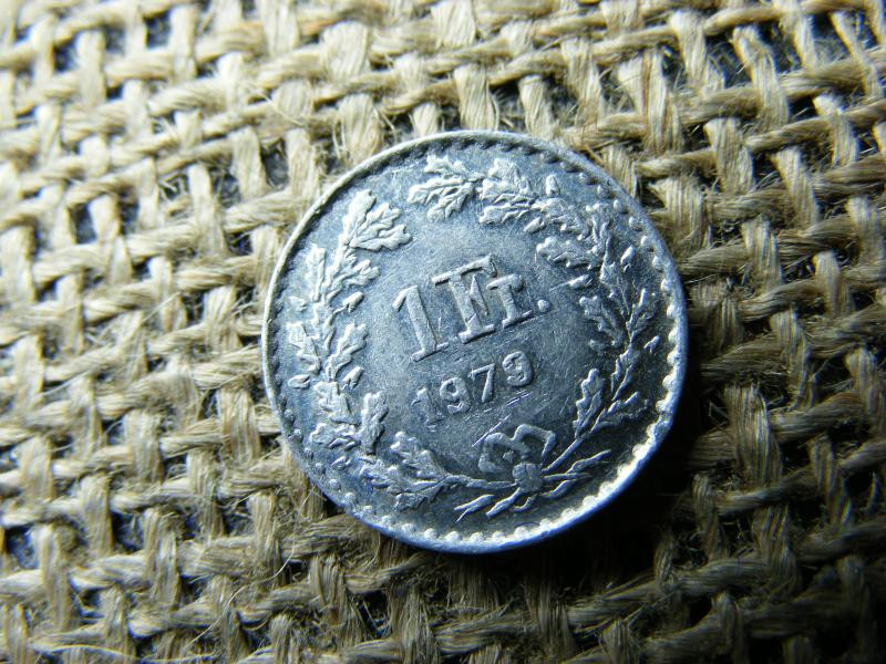 1 frankos érme, 1979, Svájc, mini