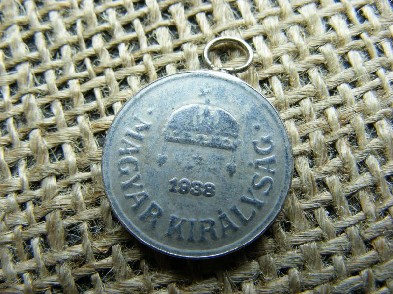 2 Fillér Medál, 1938, Nikkelezett