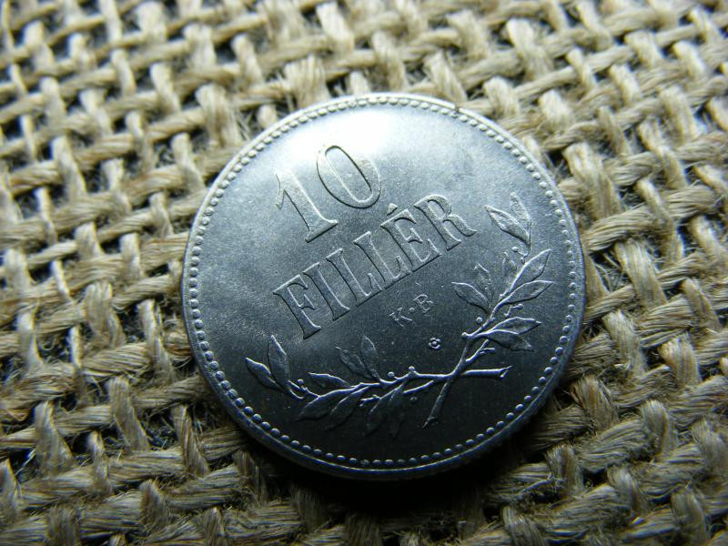 10 Fillér 1918, Artex, Rozettás
