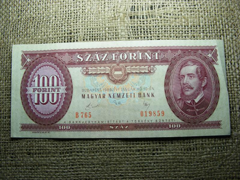 100 forintos bankjegy, 1989