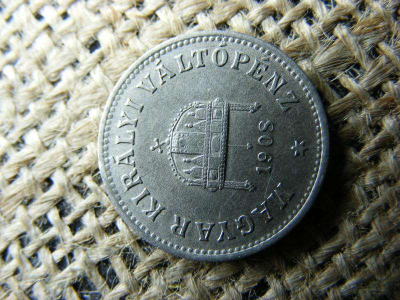 10 fillér, 1908, korona