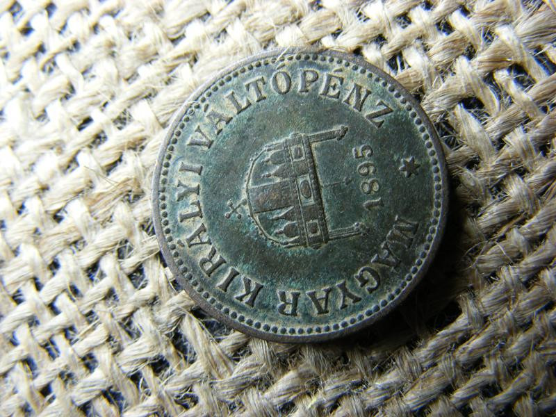 2 fillér 1895, Korona-korszak