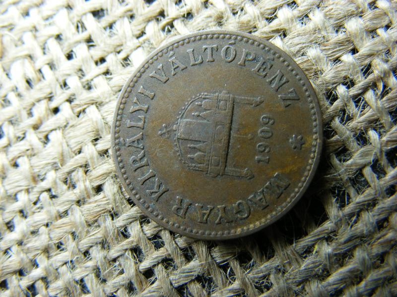 2 fillér, 1909, korona pénzrendszer