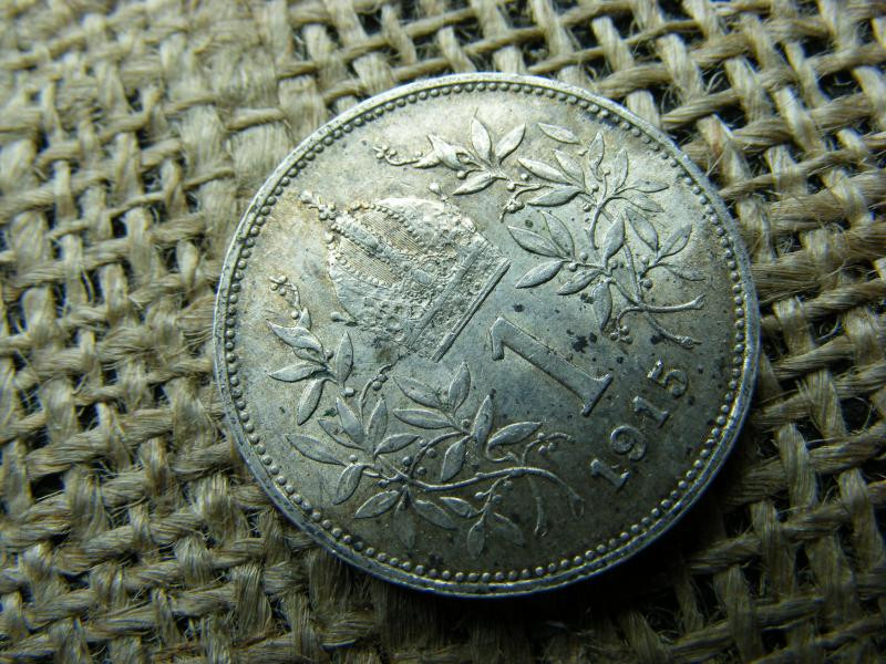 Ezüst 1 korona, 1915, Corona