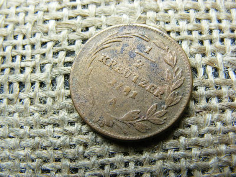 1/2 krajcár érme, 1781, József II.