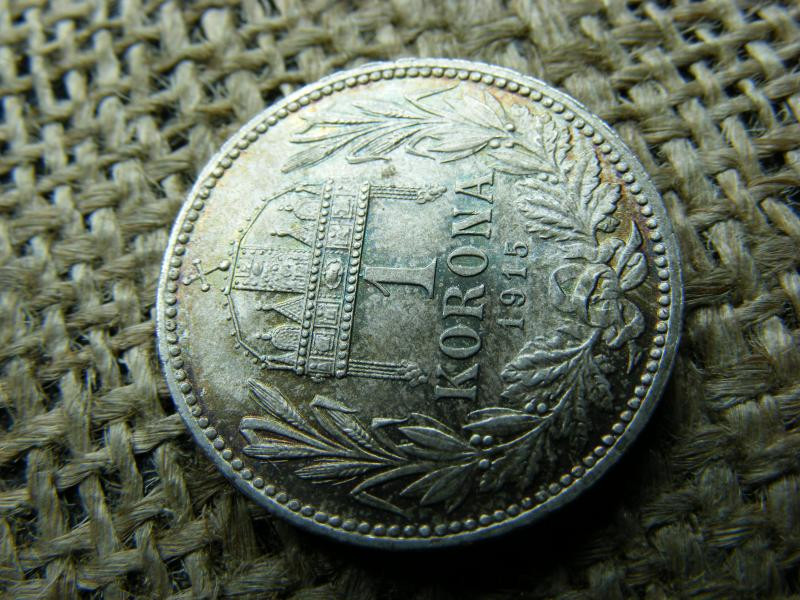 Ezüst 1 korona, 1915, extra