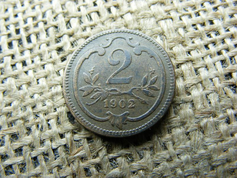 2 heller, 1902, Korona
