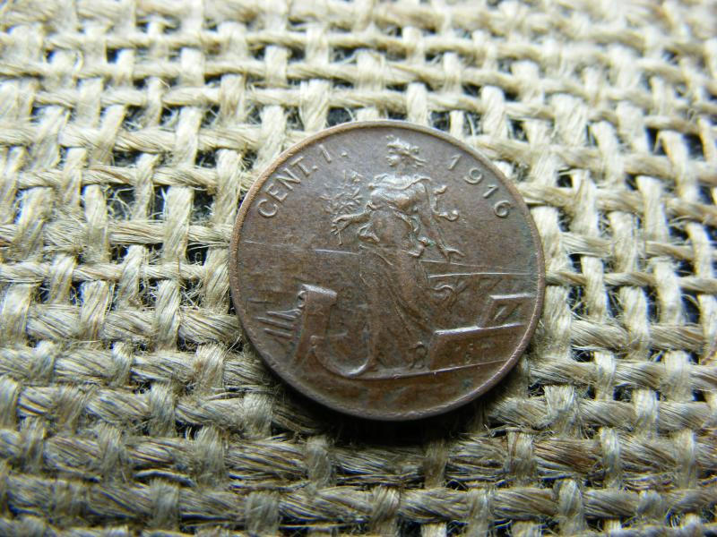 Olasz 1 centesimo érme, 1916