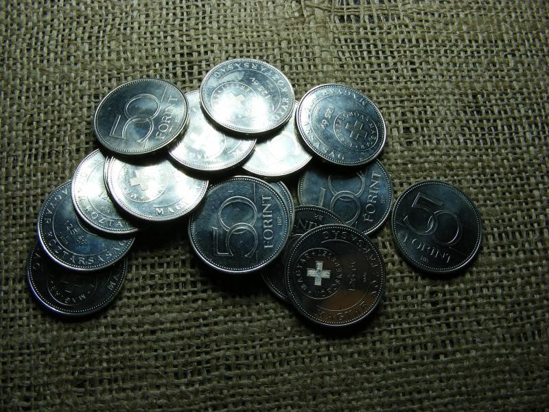 50 forintos érme, 2005, Vöröskereszt, rolniból