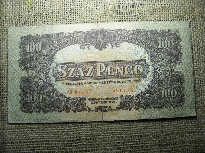 100 pengő, 1944, Vörös Hadsereg