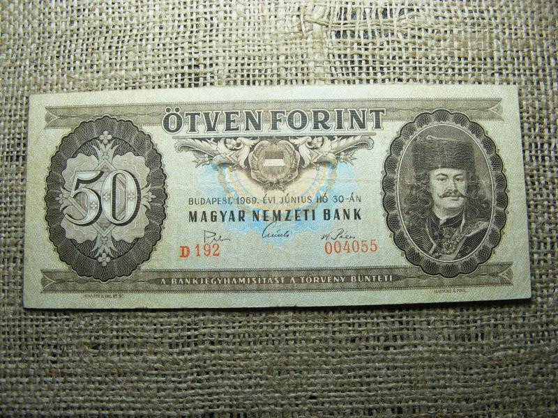 50 forintos bankjegy, 1969