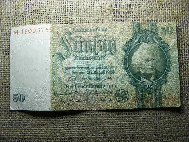 Birodalmi 50 márka bankjegy, 1933, M