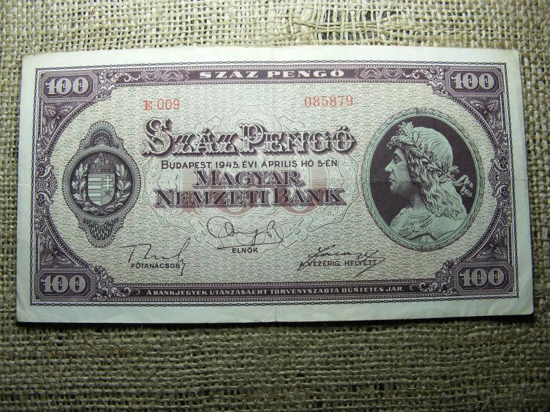 100 pengő, 1945, Magyarország