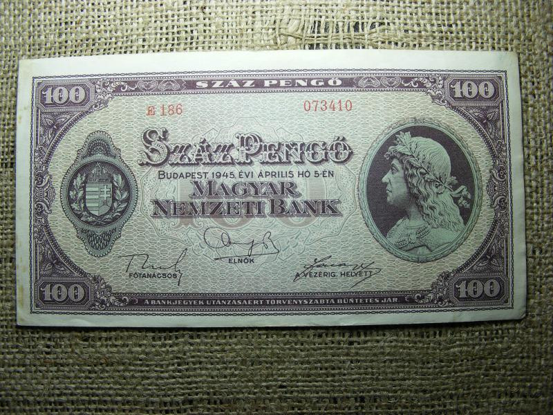 100 pengő, 1945, Magyarország