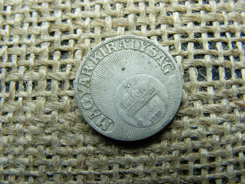 10 fillér, 1927, magyar fémpénz