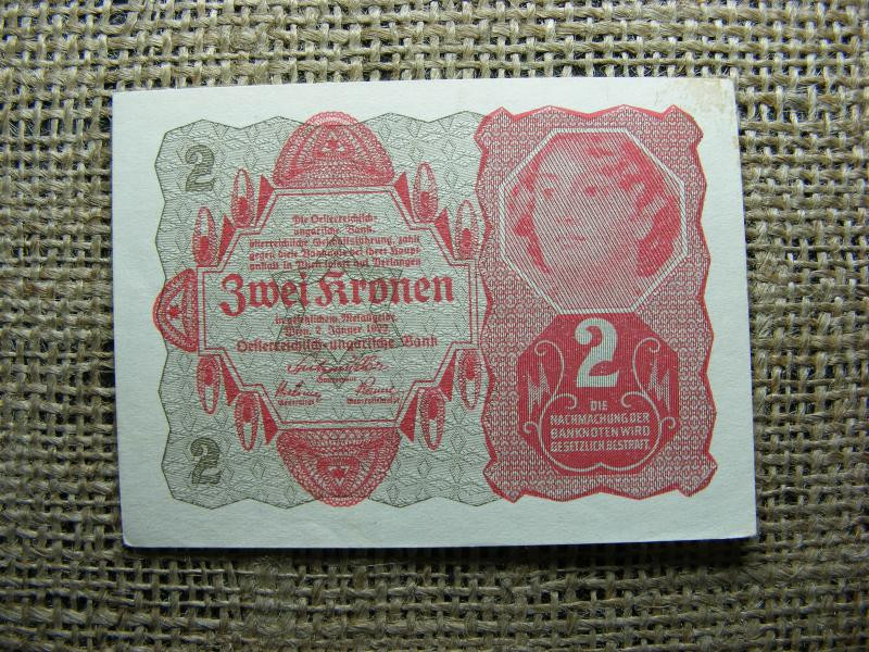2 korona bankjegy, 1922