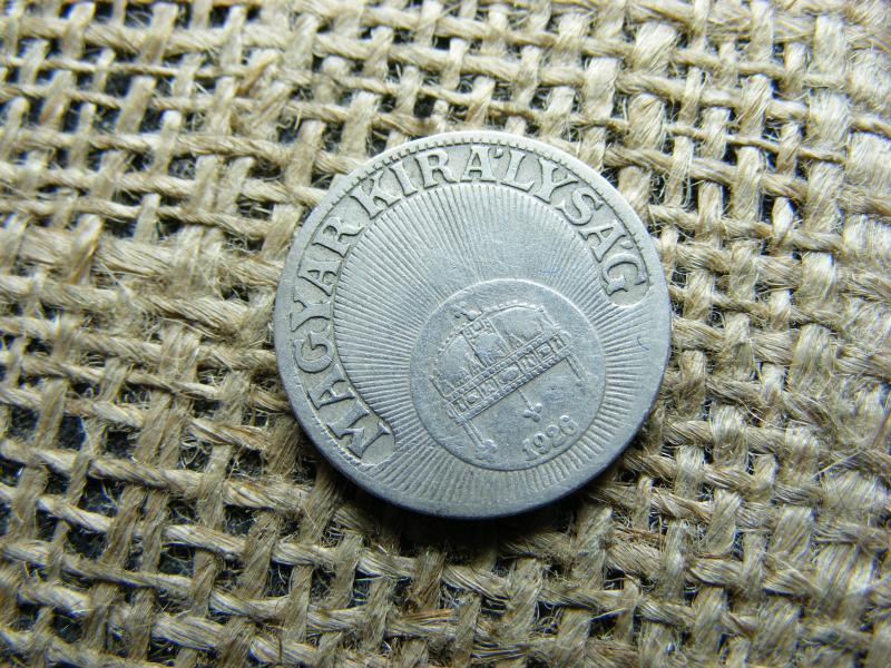 10 fillér, 1926, magyar fémpénz
