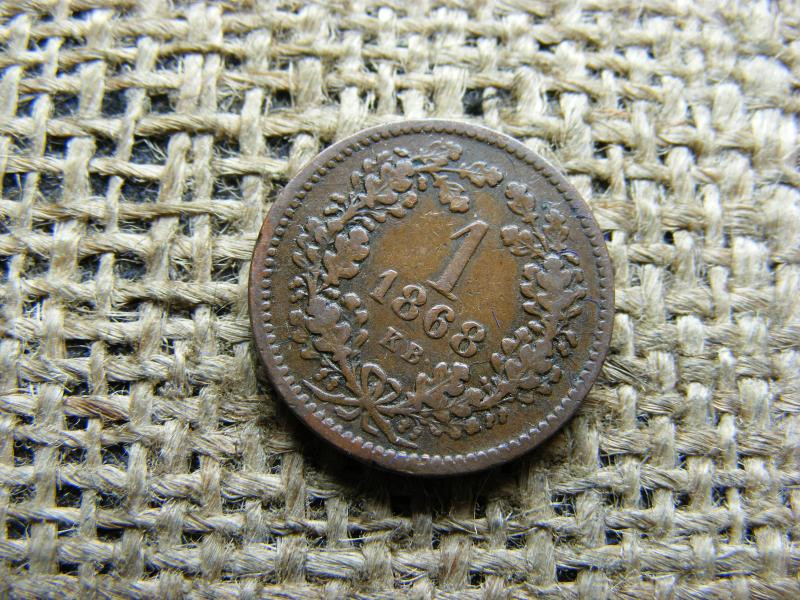 1 krajcár 1868 KB, Ferenc József korona