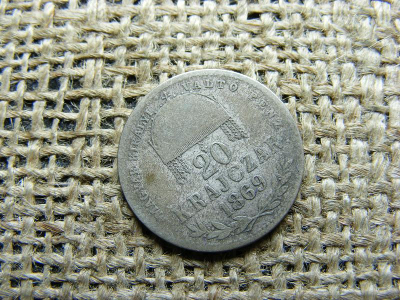 Ezüst 20 krajcár, 1869, KB MKVP