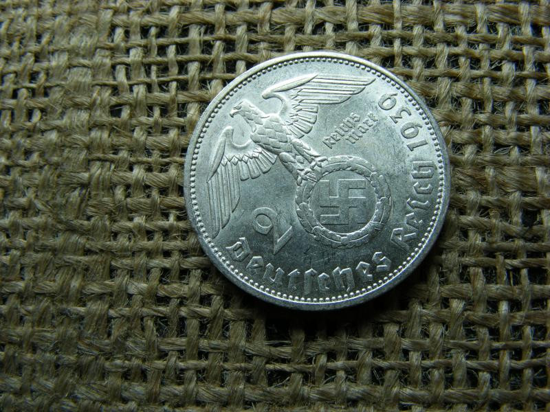 Birodalmi ezüst 2 márka, 1939 F
