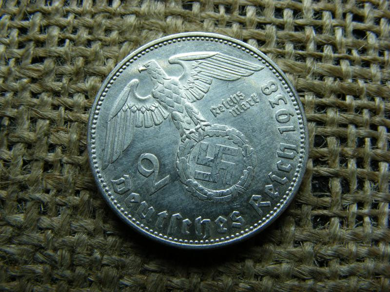 Birodalmi ezüst 2 márka, 1938 E