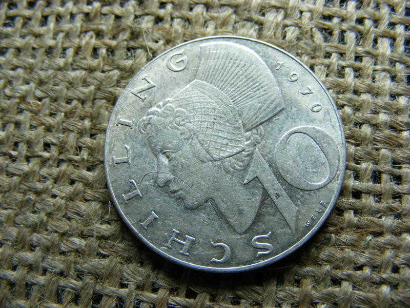 Ezüst 10 schilling érme, 1970