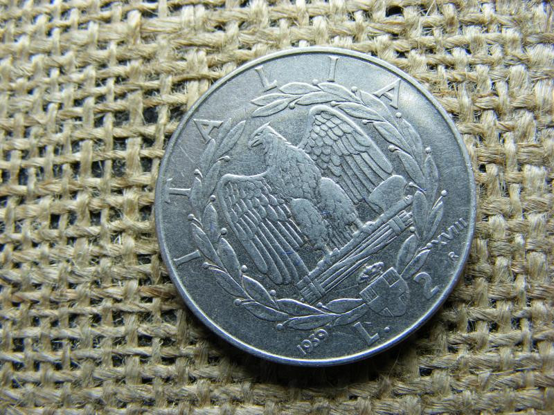 Olasz 2 lira, 1939