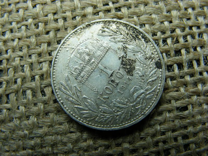 Ezüst 1 korona, 1914, KB