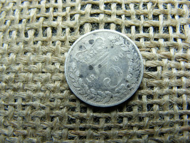 Ezüst 3 pence, 1886, Nagy-Britannia