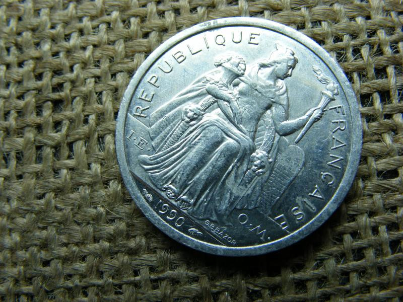Új-Kaledónia 2 francs, 1990
