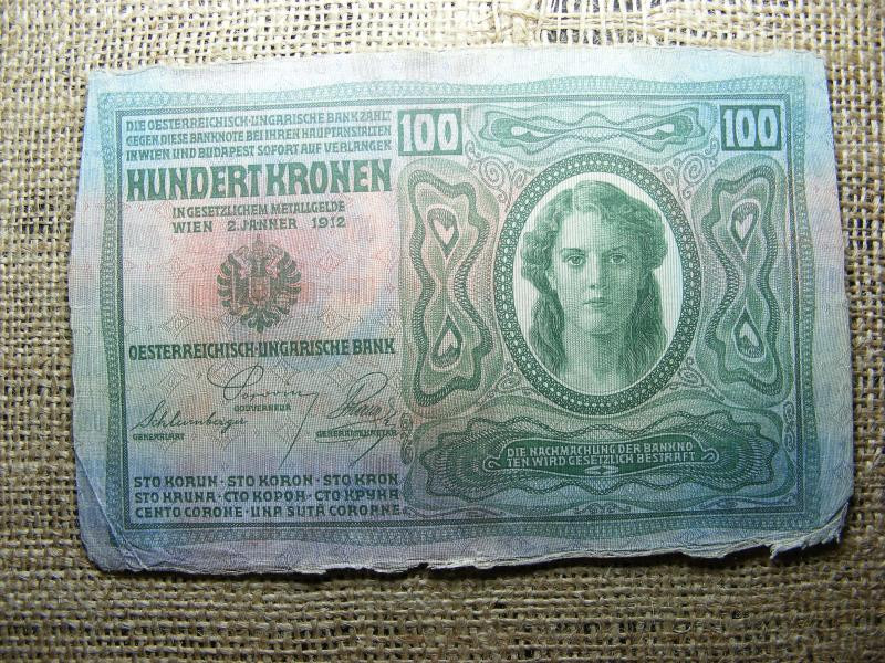 100 korona bankjegy, 1912