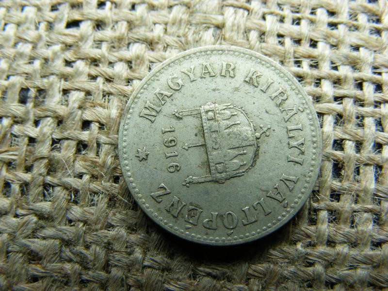 10 fillér, 1916, korona pénzrendszer