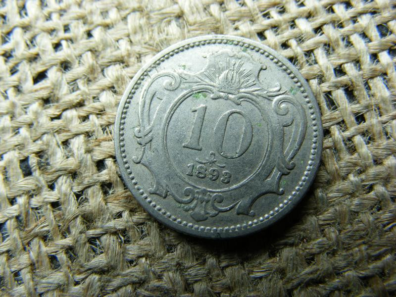 10 heller 1893 