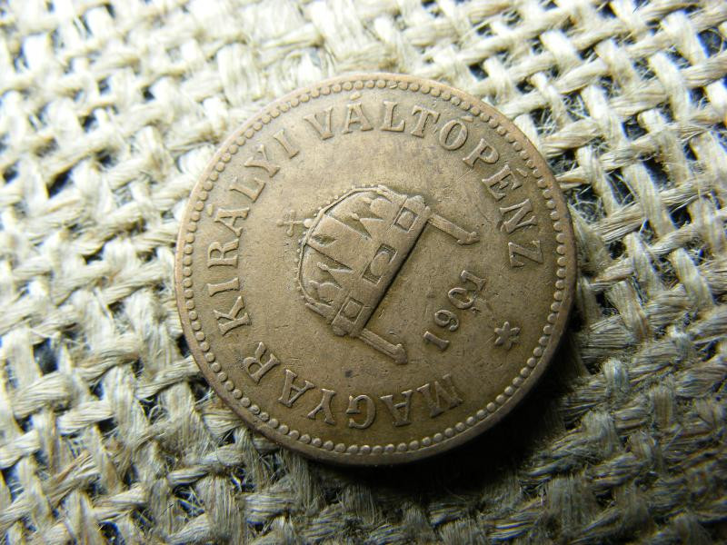 2 fillér, 1901, korona pénzrendszer