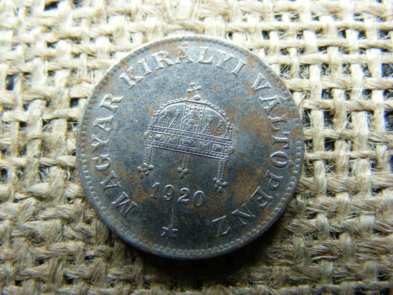 20 fillér, 1920, korona pénzérme