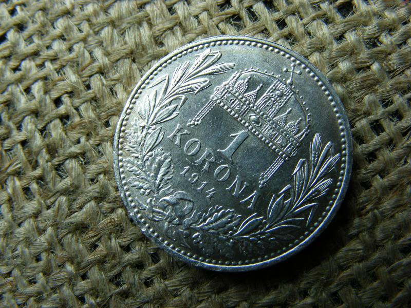 Ezüst 1 korona, 1914, KB