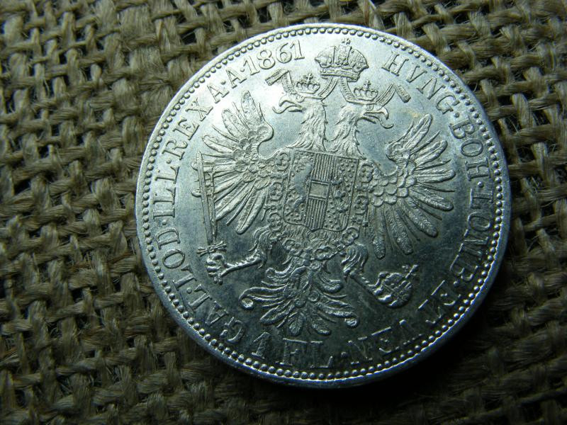 Ferenc József, 1861, ezüst 1 florin