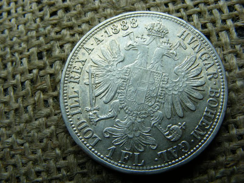 Ferenc József, 1 forint, 1888, ezüst