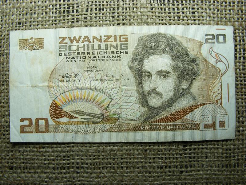 20 schilling bankjegy, 1986, Ausztria