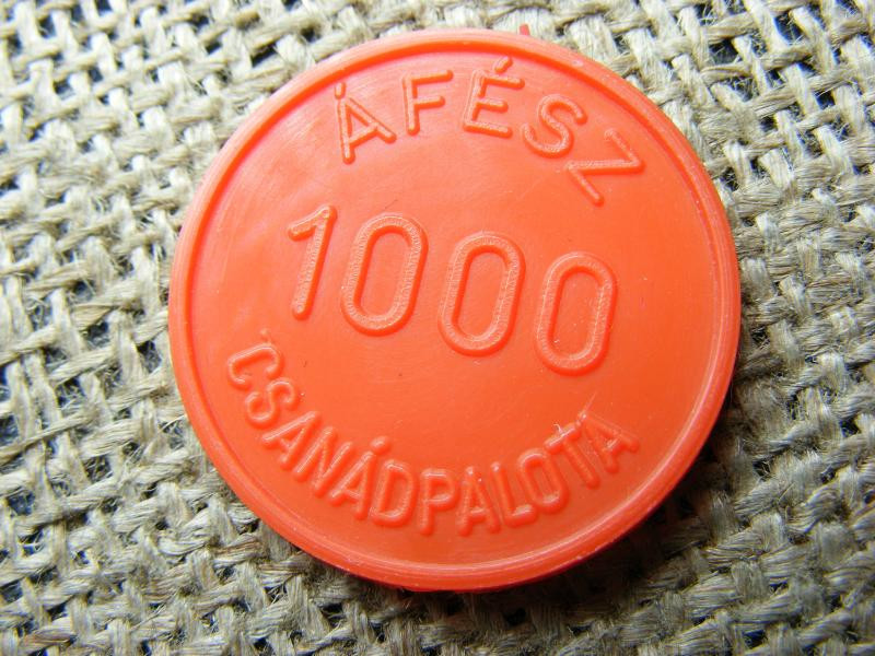 ÁFÉSZ Csanádpalota zseton, 1000