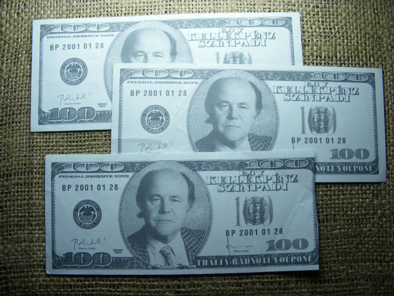 Színházi kellékpénz, 100 dollár, színpadi