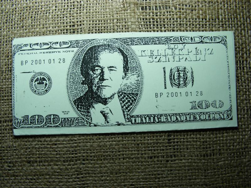 Színházi kellékpénz, 100 dollár